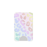 VELVET CAVIAR - Magnetic Phone Wallet White Opal Leopard