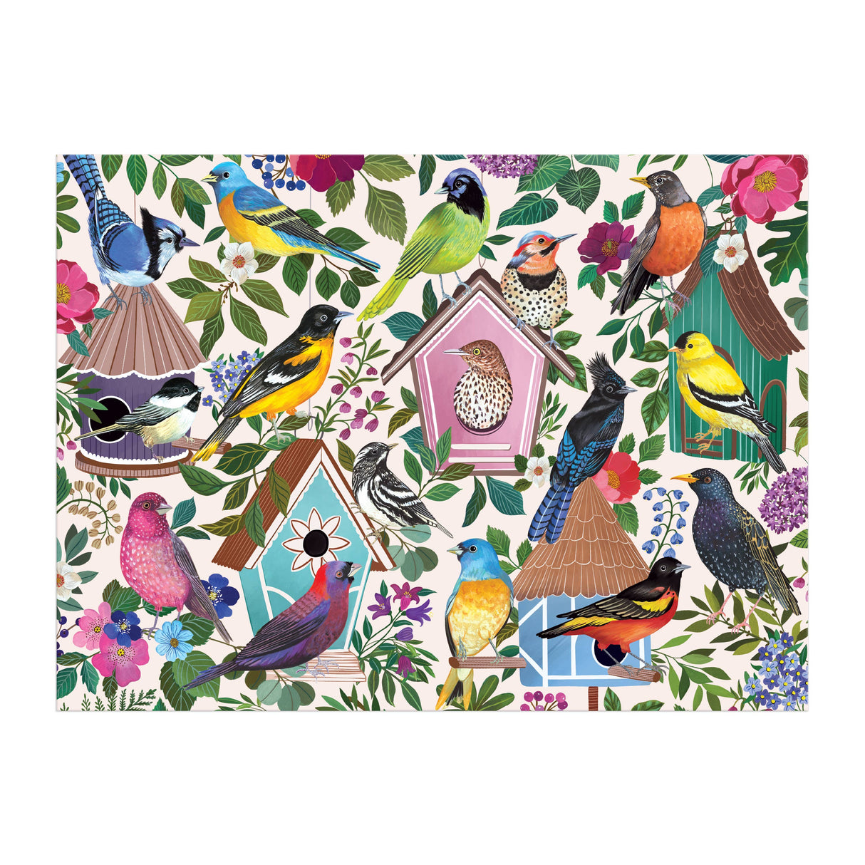 Galison - Birdhouse Lane 1000 Piece Puzzle