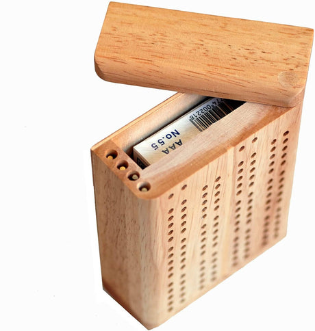 Wood Expressions - Mini Travel Cribbage Set - Wood, 2 Track