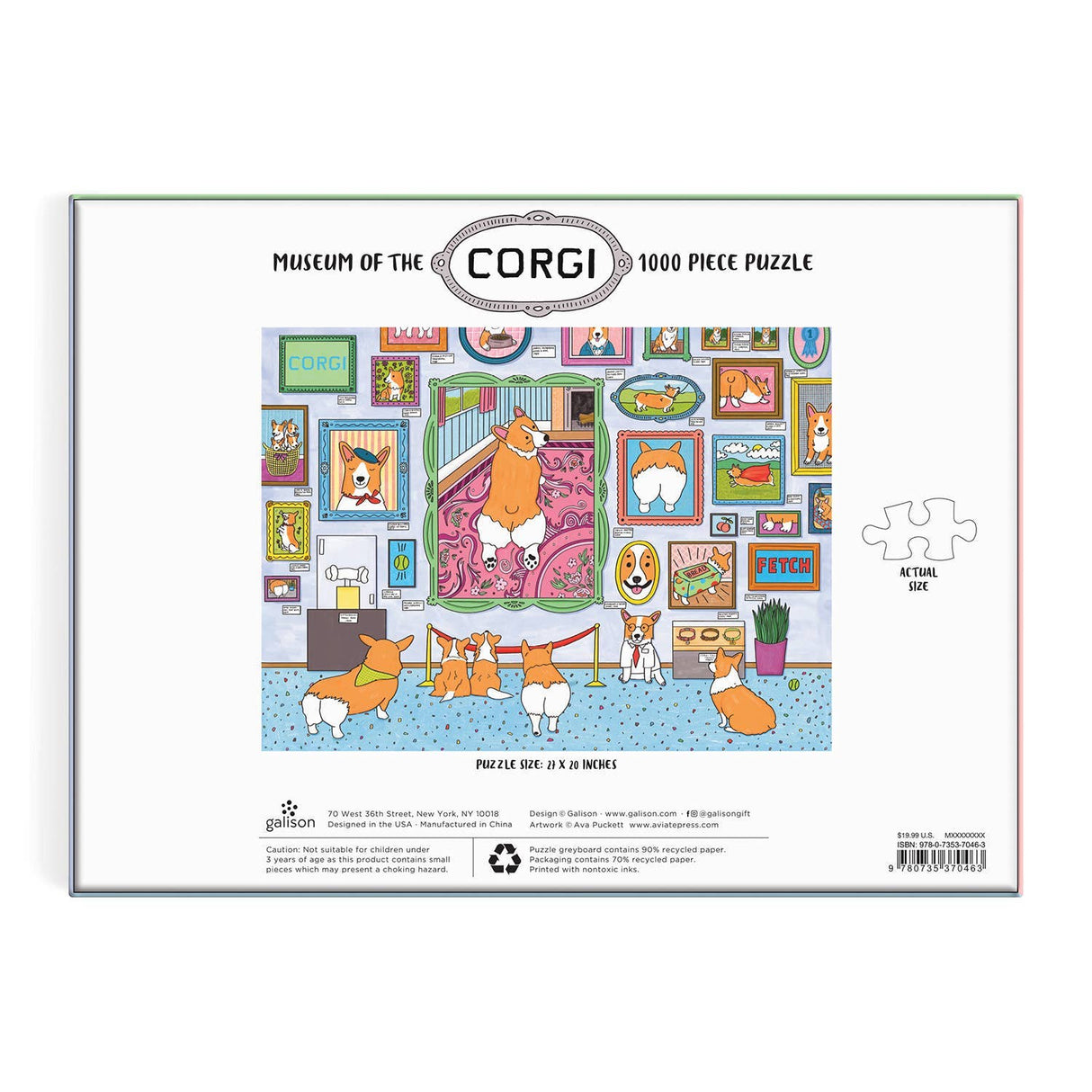 Galison - Museum of the Corgi 1000 Piece Puzzle