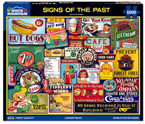 White Mountain Puzzles - Signs Of The Past - 1000 Piece Jigsaw Puzzle