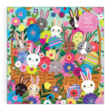 Mudpuppy - Blooming Bunnies 500 Piece Foil Family Puzzle