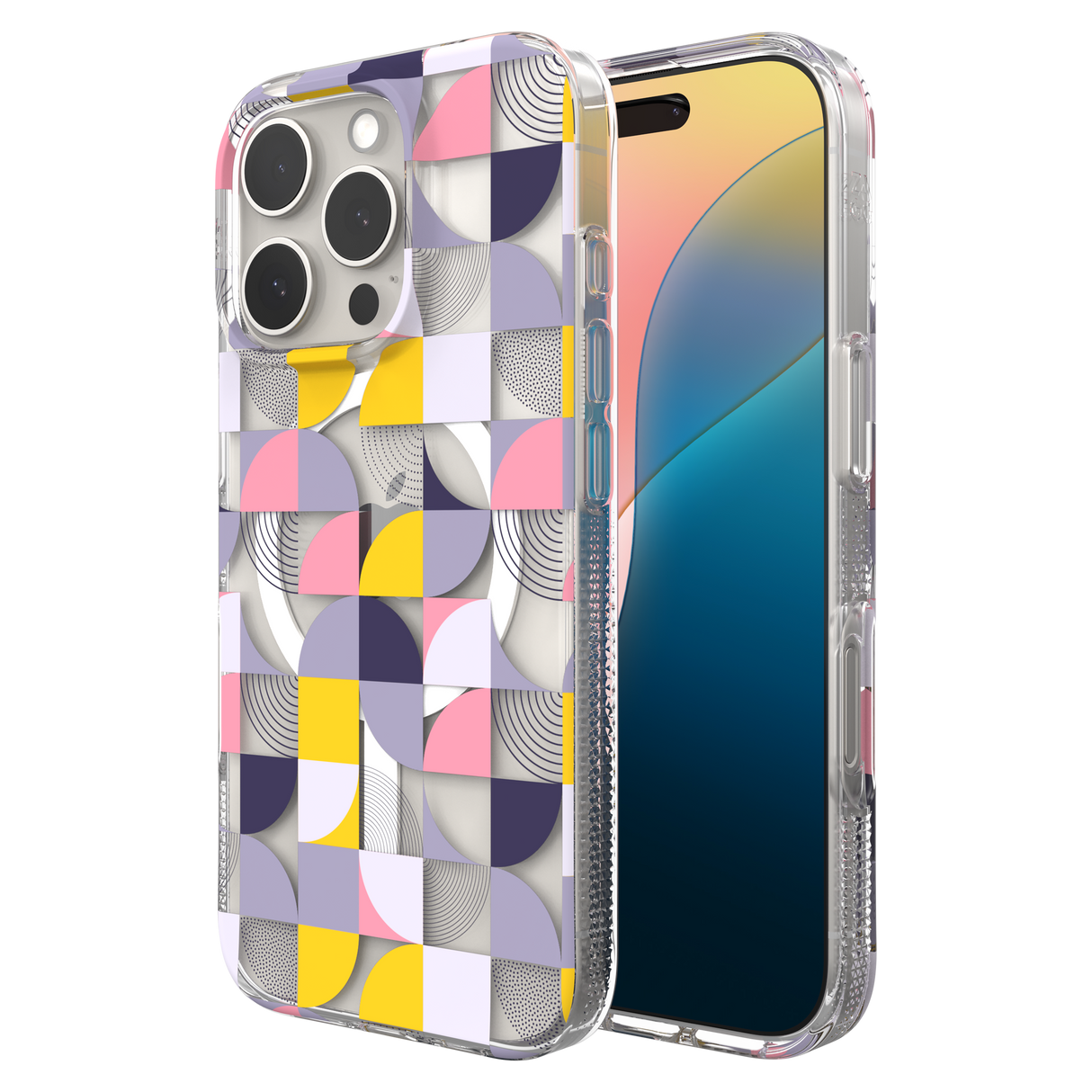 Zagg - Milan Snap Magsafe Case For Apple Iphone 16 Pro - Geometric