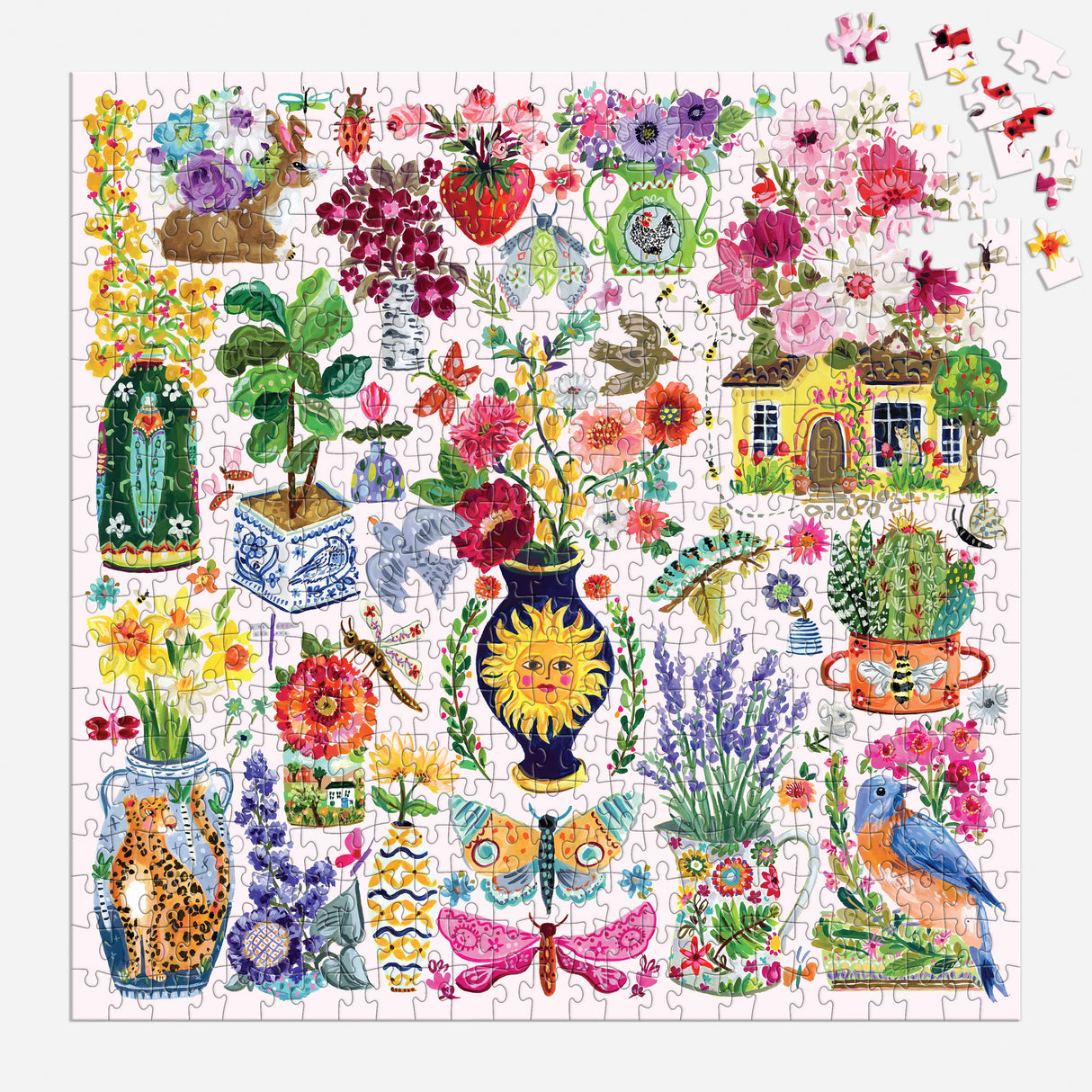 Galison - Buzzy Bouquets 500 Piece Puzzle