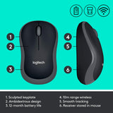 Logitech MK270 Wireless Keyboard and Mouse Combo — Keyboard and Mouse Included