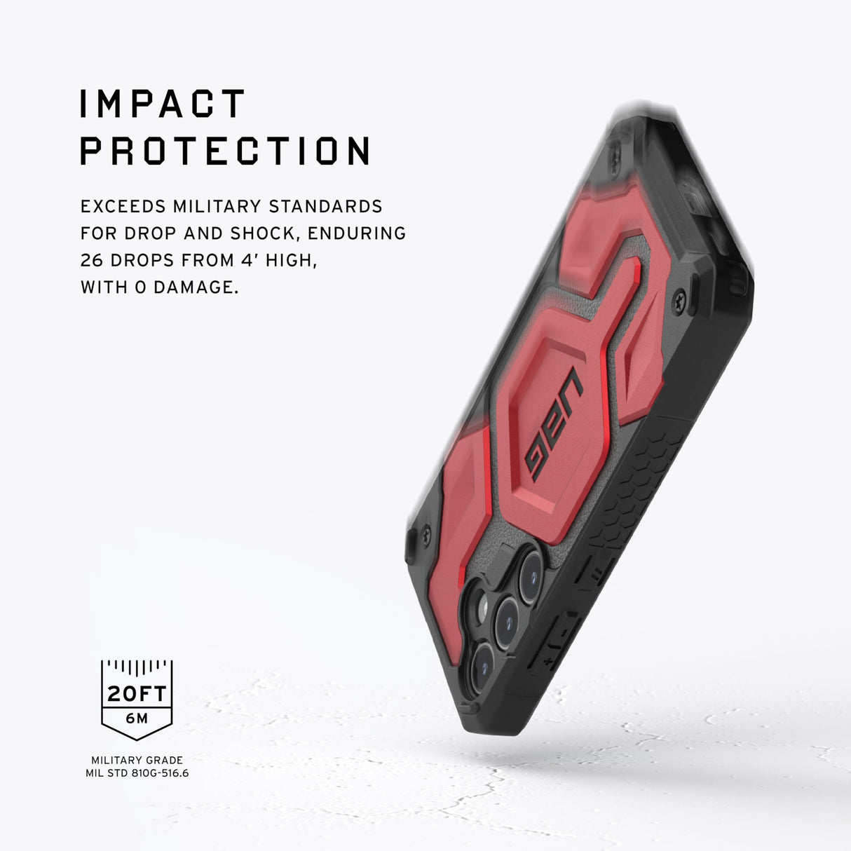 Urban Armor Gear (uag) - Monarch Case For Samsung Galaxy S24 - Crimson