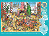 Cobble Hill Family Piece's 350 Puzzle - Elves at Work - Sample Poster Included