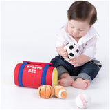 Baby GUND My First Sports Bag Stuffed Plush Playset, Baby Gift Toys for Boys and Girls Ages 1 & Up, 5 Piece, 8"