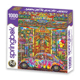 Springbok's 1000 Piece Jigsaw Puzzle The Happy Hippy Shop - Made in USA