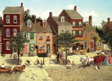 Cobble Hill 1000 Piece Puzzle - The Curve in The Square - Sample Poster Included