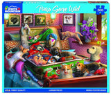 White Mountain Puzzles - Paws Gone Wild - 500 Piece Jigsaw Puzzle