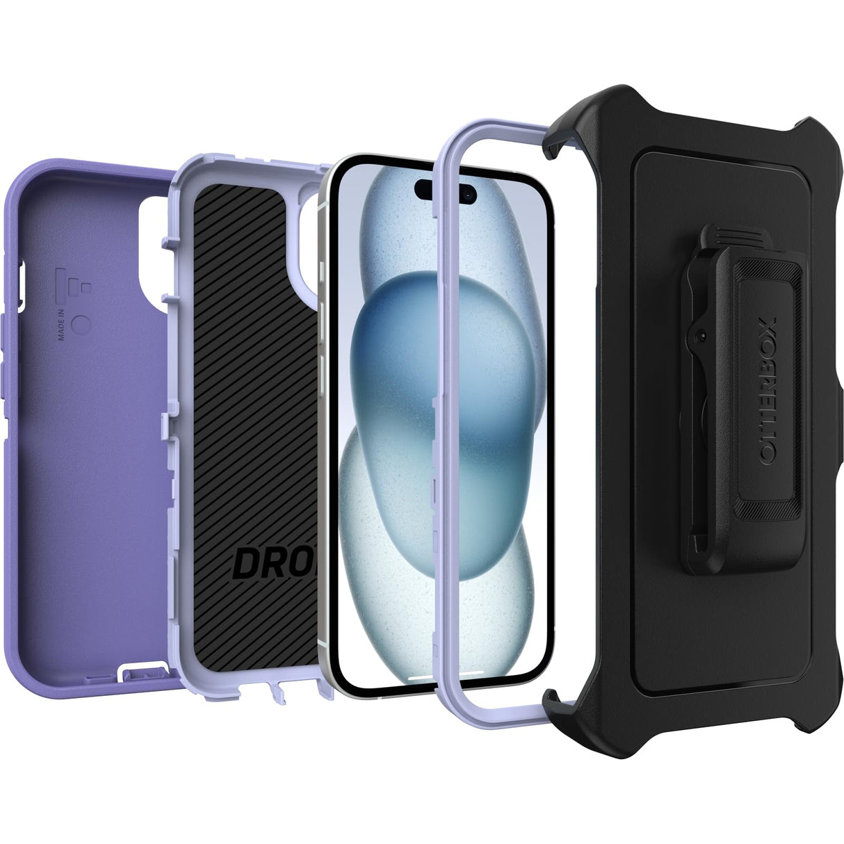 Otterbox - Defender Case For Apple Iphone 15  / Iphone 14 / Iphone 13 - Mountain Majesty