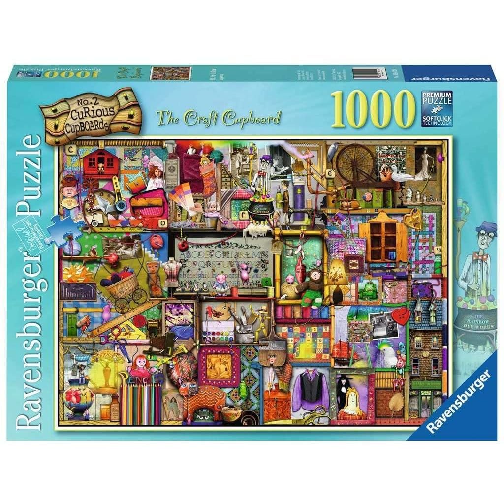 Ravensburger Craft Cupboard Puzzle - Premium 1000-Piece Jigsaw | Unique Softclick Technology | Perfect for Brain Game Enthusiasts | FSC-Certified for Sustainability