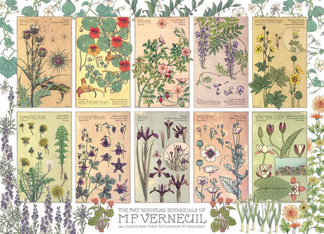 Cobble Hill 1000 Piece Puzzle - Botanicals by Verneuil - Sample Poster Included