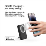 Belkin - Boost Up Charge Magnetic Wireless Power Bank And Stand 5,000 Mah - Black