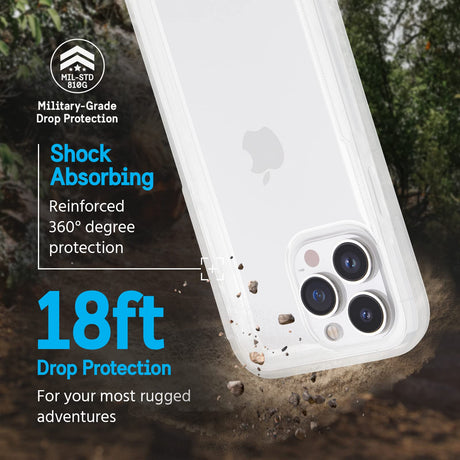 Pelican - Voyager Case With Micropel For Apple Iphone 14 Pro - Clear