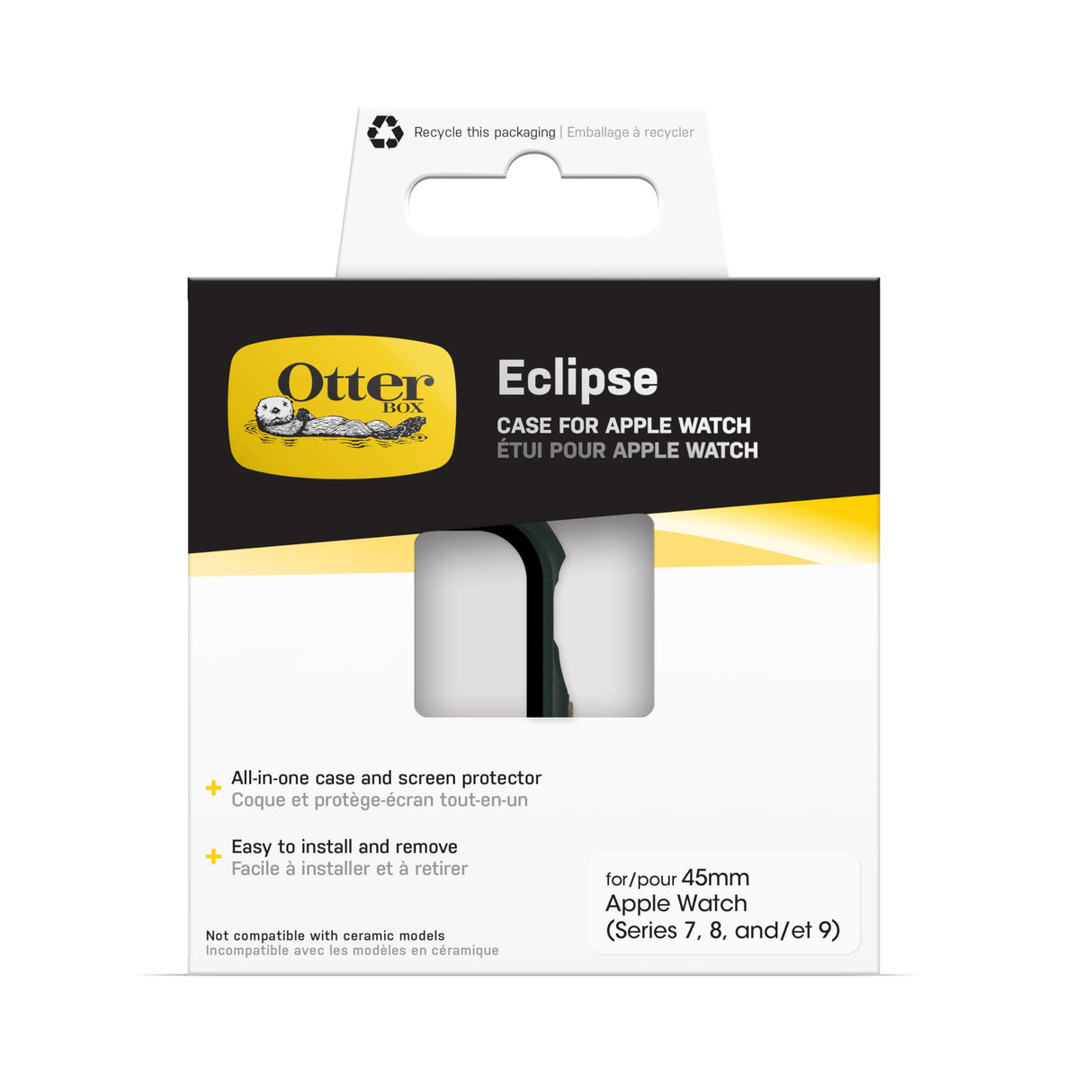 Otterbox - Eclipse Watch Bumper Case With Screen Protection For Apple Watch 45mm - Jaded