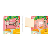 Janod Farm Padlock Activity Board with 5 Opening Types of Wooden Toys, FSC- from 3 Years, Multi-Coloured