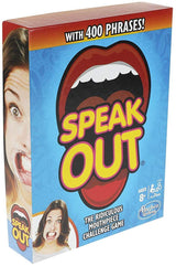 Hasbro Gaming Speak Out Game Mouthpiece Challenge, 400 Phrases Edition