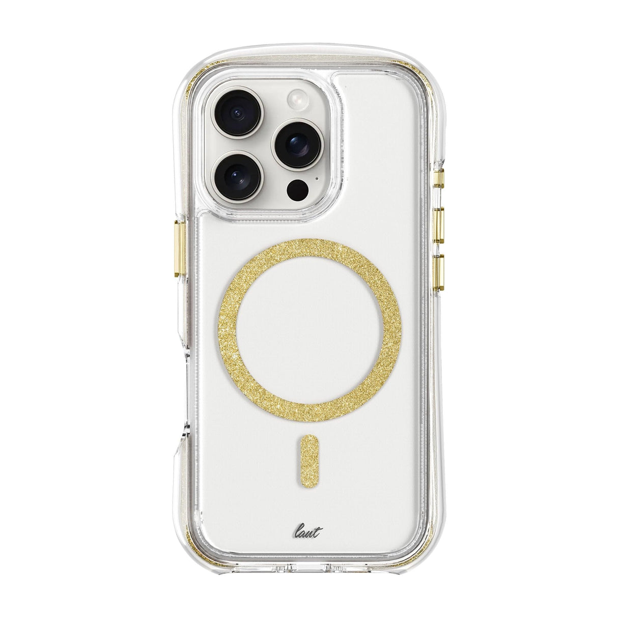 IPHONE 16 PRO LAUT AERO SPARKLE CASE WITH MAGSAFE - CRYSTAL GOLD