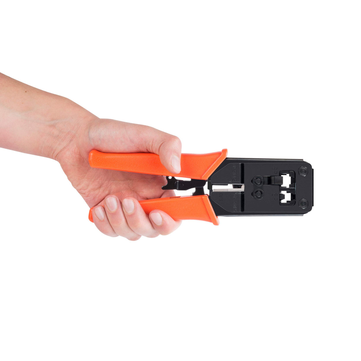 RATCHET CRIMPING TOOL /CUTTER WITH 3 BLADES RJ12/RJ45