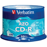 Verbatim CD-R 700MB 52X DataLifePlus with Branded Surface - 50pk Spindle - 94523