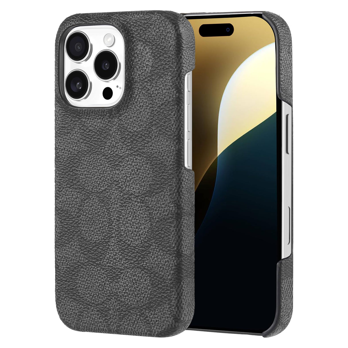 Coach - Slim Wrap Case For Apple Iphone 16 Pro - Signature Charcoal