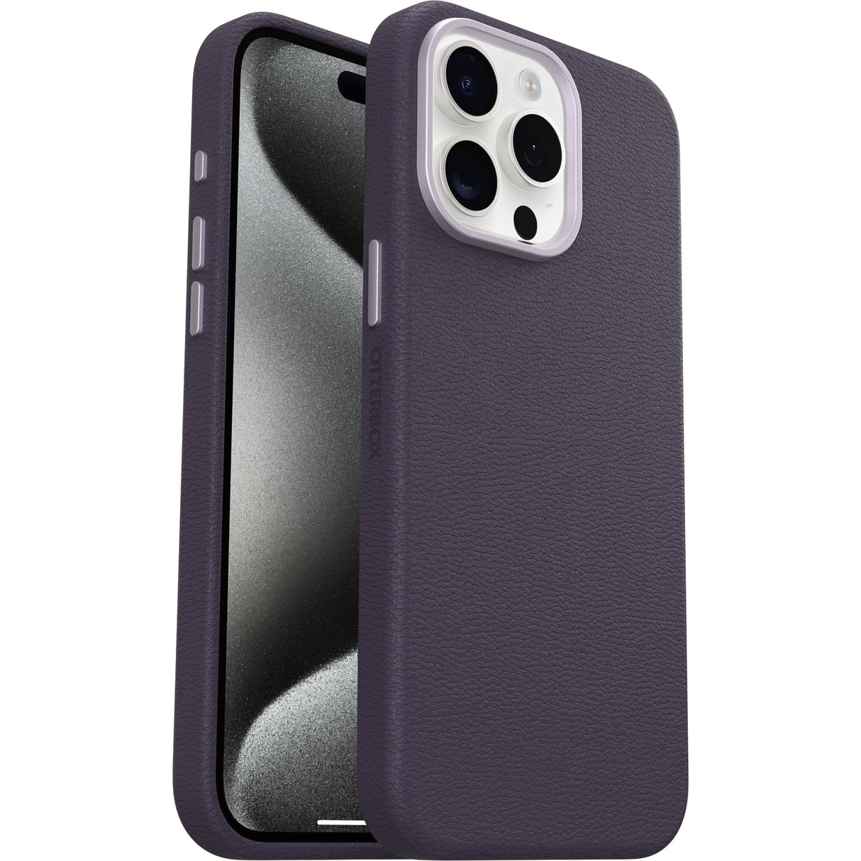 Otterbox - Symmetry Cactus Leather Case For Apple Iphone 15 Pro Max - Plum Luxe