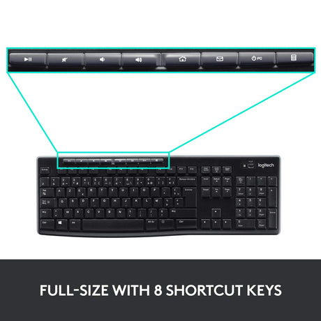 Logitech MK270 Wireless Keyboard and Mouse Combo