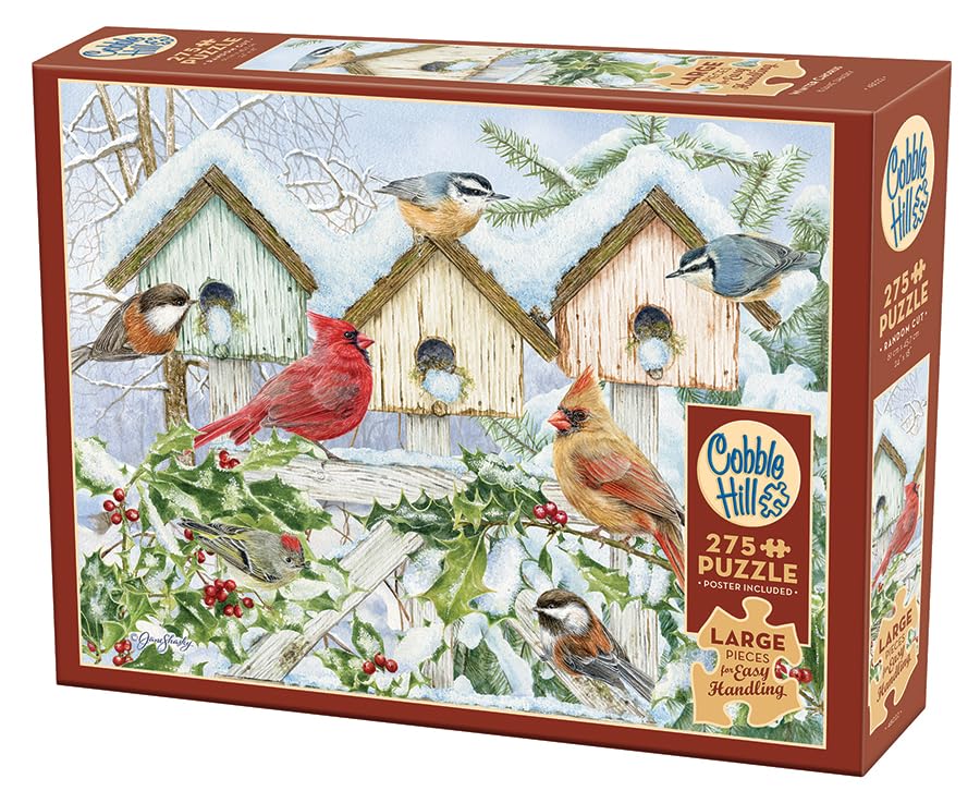 Cobble Hill 275 Piece Easy-Handling Puzzle - Winter Chorus - Sample Poster Included