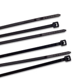 CABLE TIE 4IN 18LB NYLON SELF-LOCKING BLACK 100 PACK