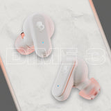 Skullcandy - Dime 3 True Wireless In Ear Headphones - Bone And Orange Glow