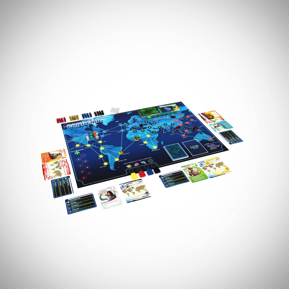 Pandemic Board Game (Base Game) - A Cooperative Battle to Save Humanity, Strategy Game for Kids and Adults, Ages 8+, 2-4 Players, 45 Minute Playtime, Made by Z-Man Games