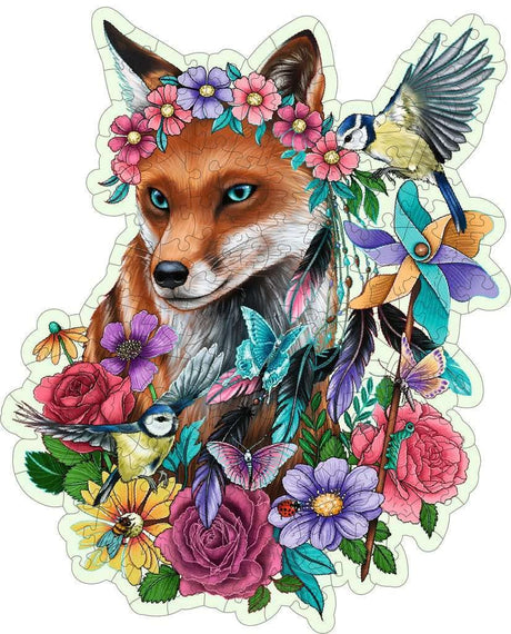 Ravensburger Colorful Fox 150 Piece Wooden Jigsaw Puzzle - for Adults and Kids for Age 10 Years Up