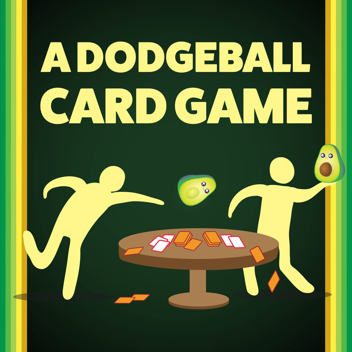 Exploding Kittens Presents Throw Avocado - A Dodgeball Card Sequel and Expansion Set - Family-Friendly Card Games for Adults, Teens & Kids - 2-6 Players - Ages 7 and Up - 120 Cards