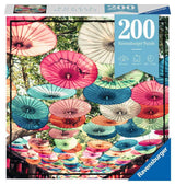 Ravensburger Puzzle Moment: Umbrellas - 200 Piece Jigsaw Puzzle for Kids & Adults | Unique, Perfect Interlock | Vibrant, Glare-Free Design | Made with FSC-Certified Wood | Quality Entertainment Time