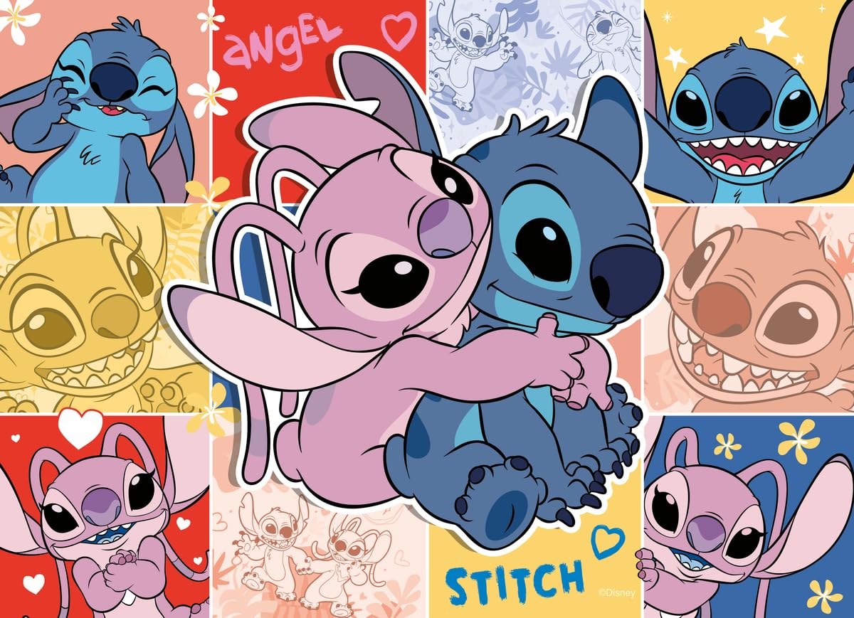 Ravensburger Disney Stitch Bumper Pack 4x100 Piece Jigsaw Puzzle for Kids - Every Piece is Unique, Pieces Fit Together Perfectly