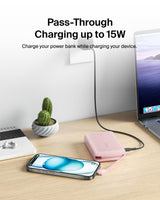 Belkin - Boostcharge Power Bank With Integrated Cable 10,000 Mah - Pink