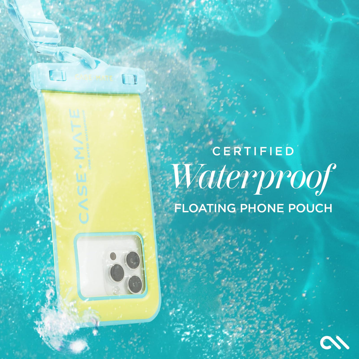 Case-mate - Waterproof Floating Pouch - Lime And Blue