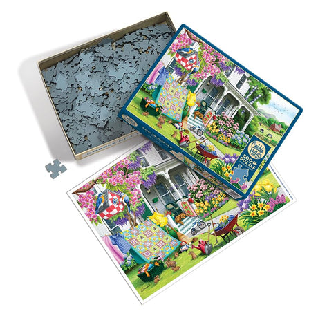 Cobble Hill 500 Piece Puzzle - Spring Cleaning - Sample Poster Included - image 3