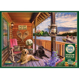 Cobble Hill 1000 Piece Puzzle - Welcome to The Lake House - Sample Poster Included