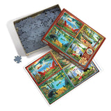 Cobble Hill 275 Piece Easy-Handling Puzzle - Cabin Country - Sample Poster Included