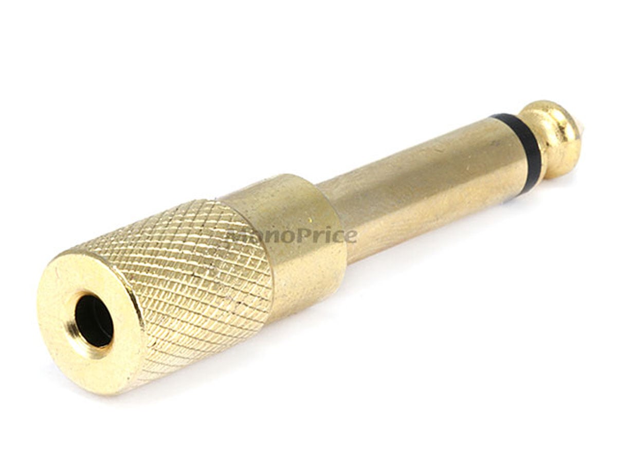 Monoprice 7167 adapter side view showing 3.5mm stereo jack end