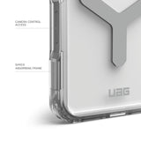 Urban Armor Gear (uag) -  Plyo Magsafe Case For Apple Iphone 16 Pro - Ice And Silver