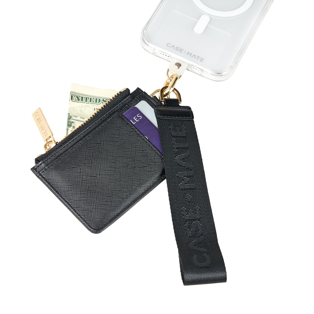 Case-mate - Essential Phone Wristlet With Wallet - Black