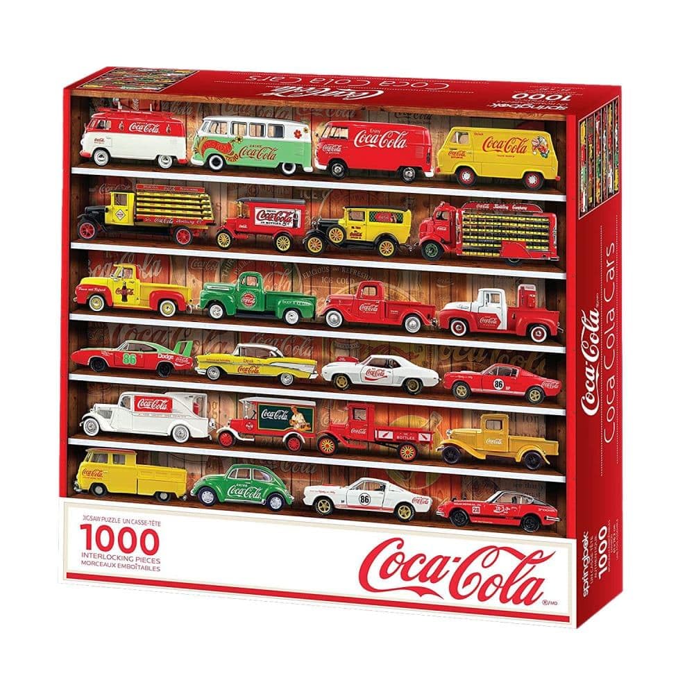 Springbok 1000 Piece Jigsaw Puzzle Coca Cola Cars - Made in USA