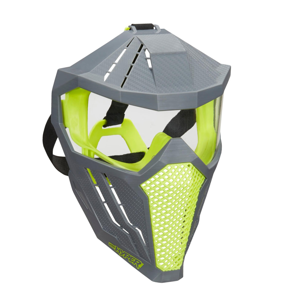 Nerf Hyper Face-Mask - Breathable Design, Adjustable Head Strap, Green Team Color - for Teens,-Adults