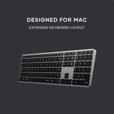 Satechi - Slim X3 Bluetooth Backlit Keyboard - Space Gray