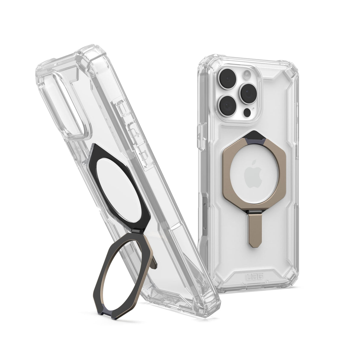 Urban Armor Gear (uag) -  Plasma Xte Magsafe Case For Apple Iphone 16 Pro Max - Clear And Titanium