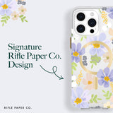 Rifle Paper Co - Magsafe Case For Apple Iphone 15 Pro Max - Pastel Marguerite